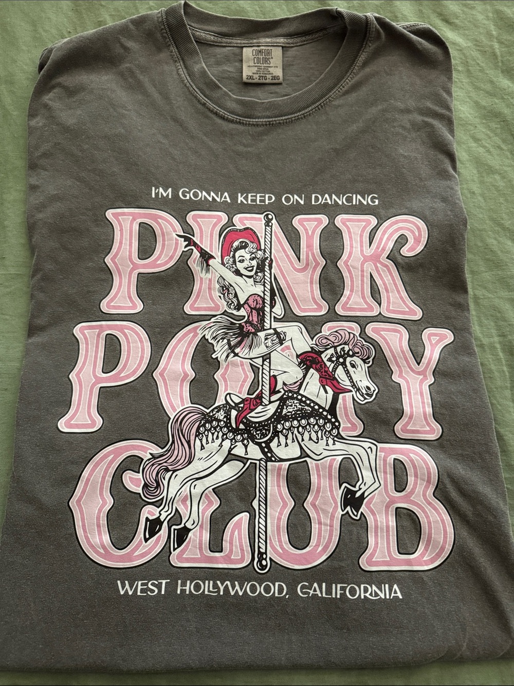 Comfort Colors Pink Pony Club Oversized Tee